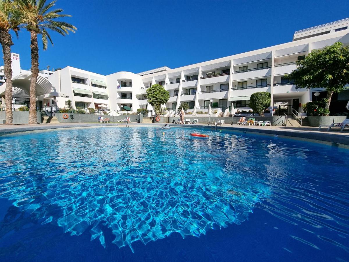 Apartment Casa Palmera Only 150 Meters To The Beach, Heated Pool, Wifi, Sat-Tv, Balcony With Poolview Arona  Exterior foto